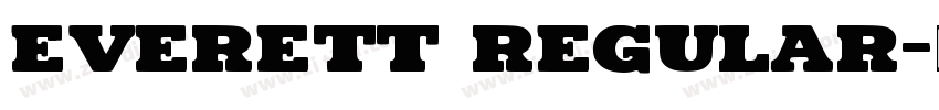 Everett Regular字体转换